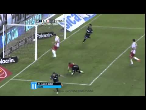 Gol de Carlos Núñez Racing Club 2-0 Huracán