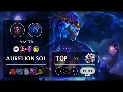 Aurelion Sol Top vs Fiora - KR Master Patch 10.13