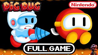 Dig Dug 1985 | NES Longplay | Classic Retro Gameplay | No Commentary