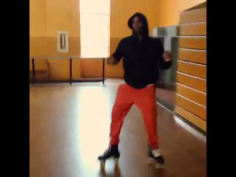 Hitman Holla skating in Red Leather Pants