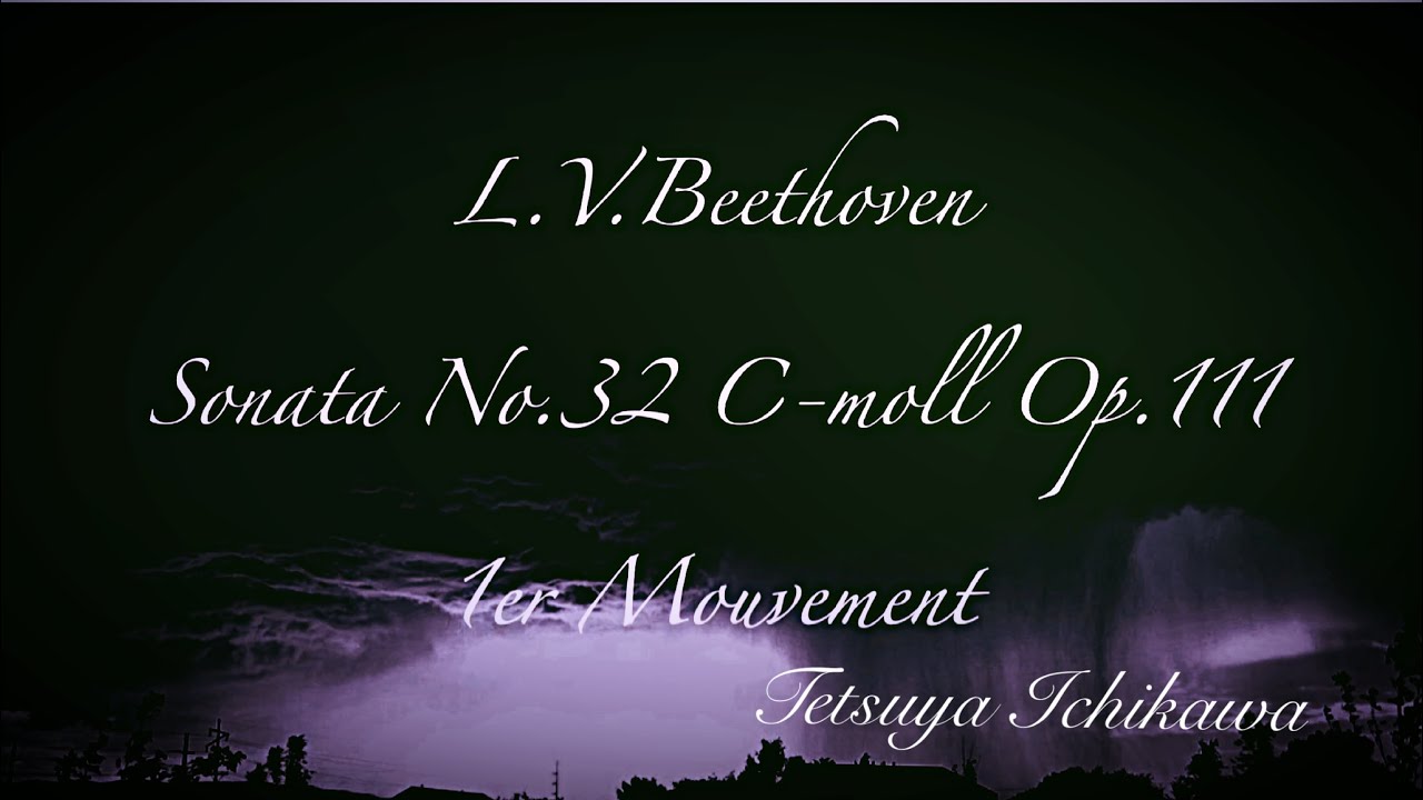 L.V.Beethoven:Sonate No.32 C-moll Op.111 1em Mouvement 【Tetsuya Ichikawa Performance 】