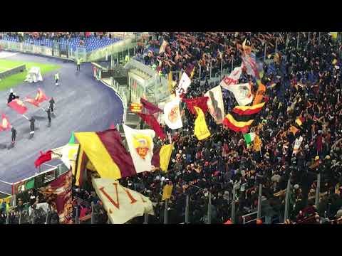 9/1/22 AS Roma vs Juventus 3-4, l'inno della squadra giallorossa ''Roma Roma Roma''
