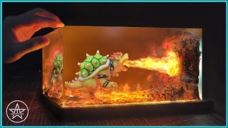 Epic #Bowser Diorama – The King of Koopas Comes to Life! | Polymer Clay & Resin Art