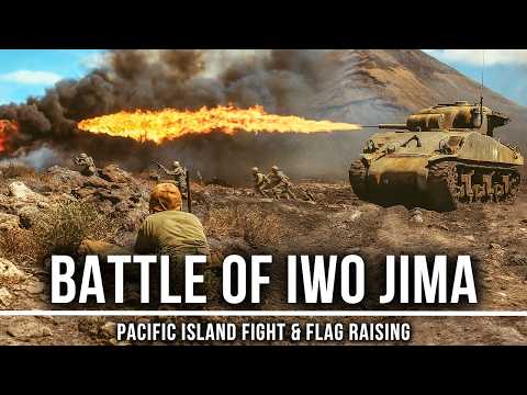 Fall Asleep To | The ENTIRE Battle of Iwo Jima | Pacific Island Fight | WW2  War Documentary