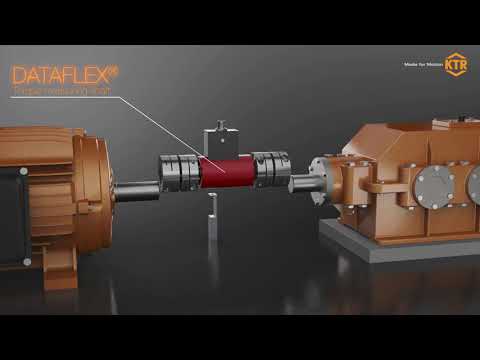 Assembly of the KTR torque measuring shaft DATAFLEX®