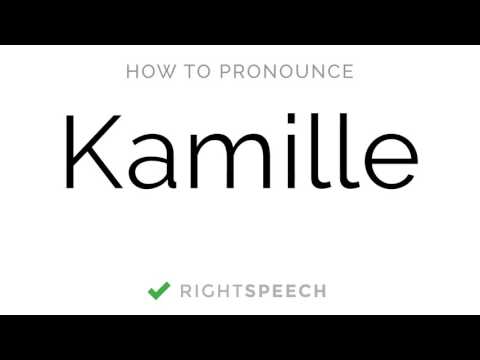 🔴 Kamille - How to pronounce Kamille - American Girl Name