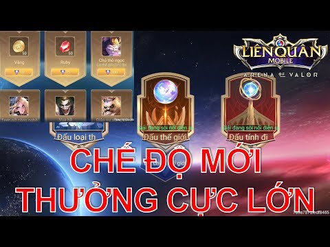 Liên quân mobile: Chế độ so tài toàn thế giới thưởng Free trang phục