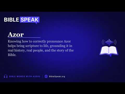 How to Pronounce Azor video thumbnail