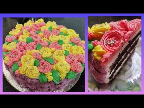 1kg Flower Cake recipe😋😋 || without oven || Ambili's Kitchen