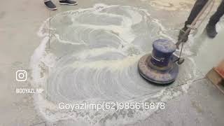 How to clean granite or terrazzo floors? See test with the goyazLimp kit