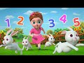 Number Song Five Little Bunnies More Baby Songs Beep Beep Nursery Rhymes
