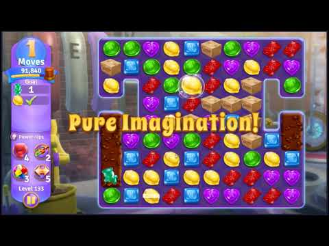 Wonka's World of Candy Level 193 - NO BOOSTERS + FULL STORY 🍫 | SKILLGAMING ✔️