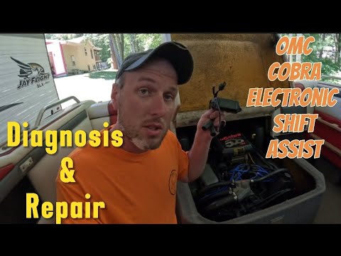 OMC Cobra Electronic Shift Assist Diagnosis And Repair | 1989 Four Winns 205 Sundowner