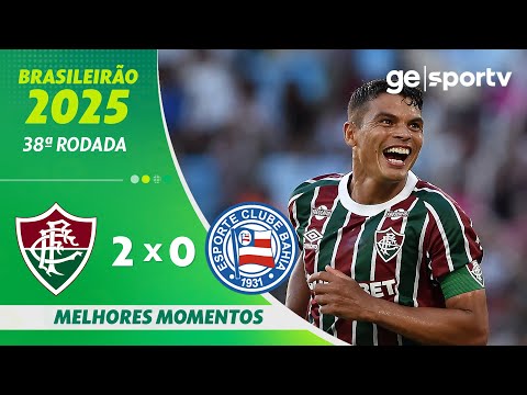 Gols e lances de Fluminense x Bahia