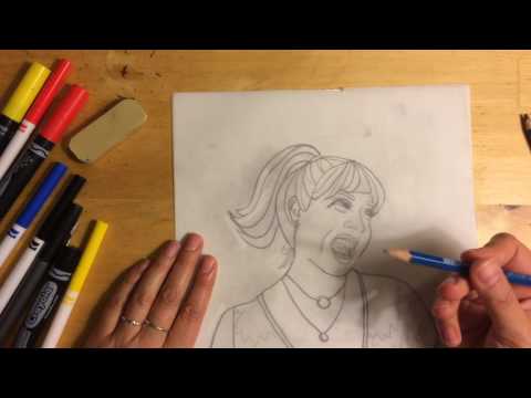 Pop Art Selfie Tutorial // Step 1: Drawing & Tracing