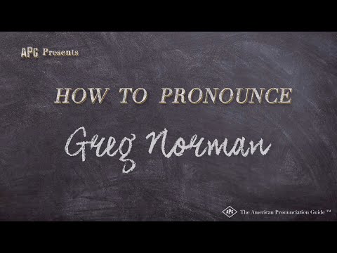 How to Pronounce Greg Norman (Real Life Examples!)