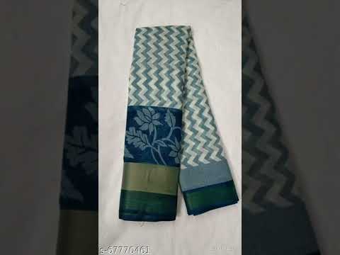 Daily Wear Sarees # Cotton Silk Printed Sarees # Below Rs.300/-. #