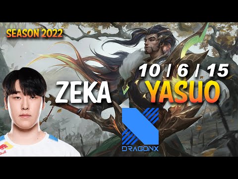 DRX Zeka YASUO vs ASHE ADC - KR Ranked