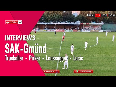 Fußball Live SAK gegen Gmünd - Stimmen und Szenen vom Spiel am 7.August 2020