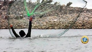 PESCA EXTREMA - Extreme Fishing - Traditional fishing cas net