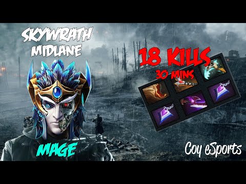 Dota 2 | Skywrath Mage Mid (18K/1D/5A) | Full Game (v7.25b)