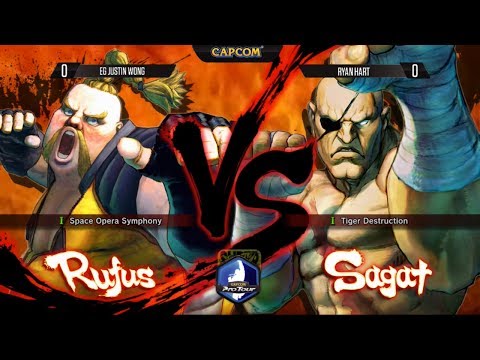 SSF4: AE - EG Justin Wong vs Ryan Hart - Top 8 Winners Semis - Final Round 17
