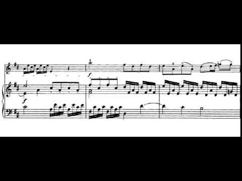 Violin Sonata in D-major HWV 371 (Händel) Score Animation