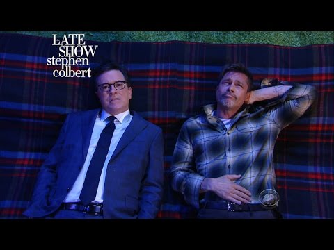 Brad Pitt And Stephen Colbert Mull Over Life's Big Questions