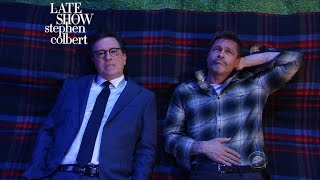 Stephen Colbert and Brad Pitt Discuss the Big Questions