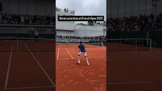 Jannik Sinner Practicing Like a Machine at Roland Garros 2025 💥