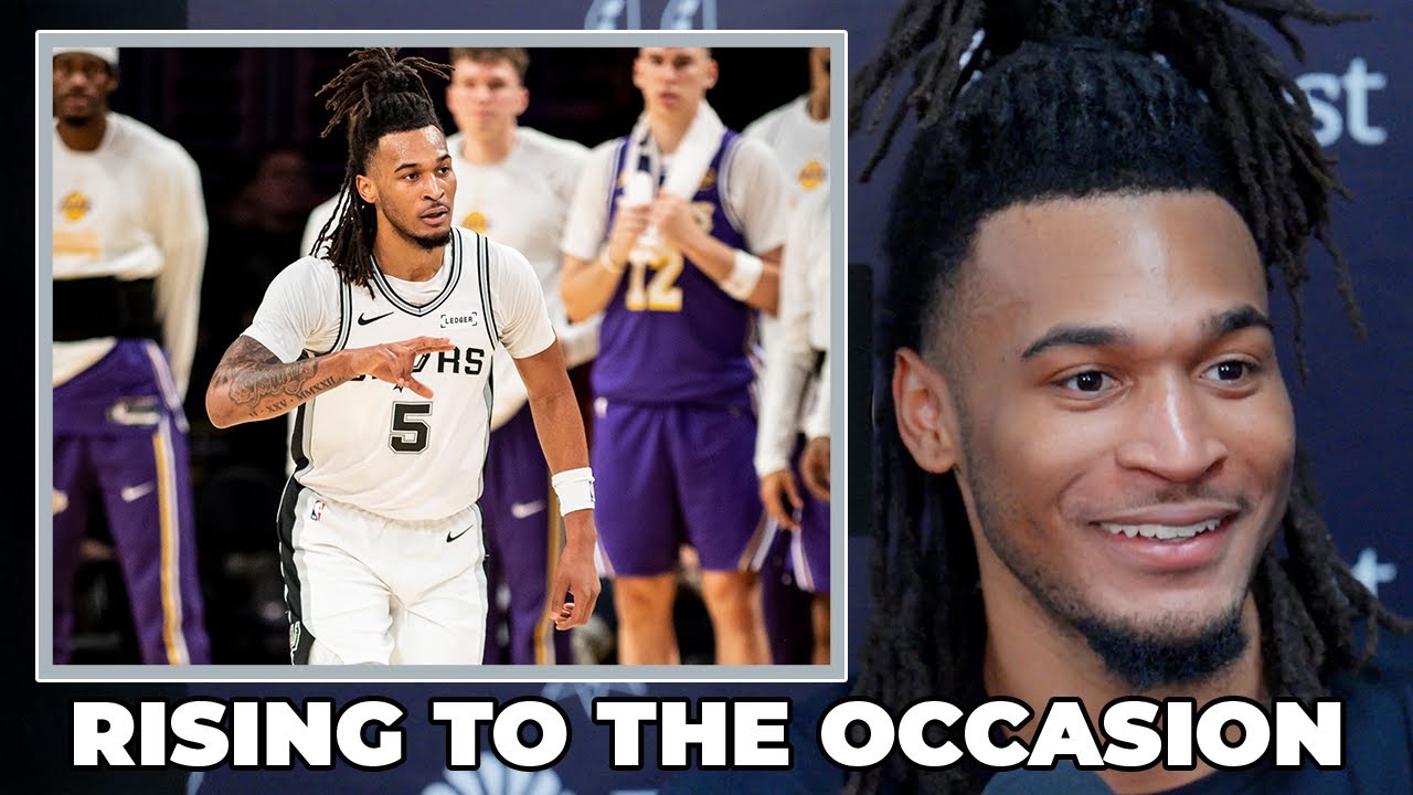 Stephon Castle on Rising to the Occasion in the NBA Cup Quarterfinals