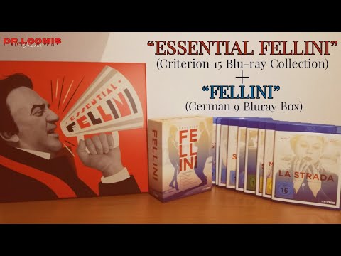 "ESSENTIAL FELLINI" (Criterion 15 Blu-ray Collection) + "FELLINI" (German 9 Bluray Box)