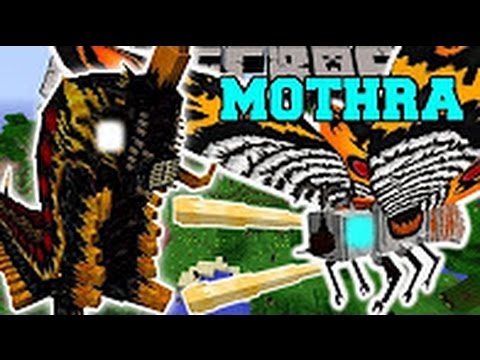 Pat And JEN PopularMMOs | Minecraft THE GREAT MOTHRA MOD MOTHRA, BATTRA, RODAN, & MORE! Mod Showcase