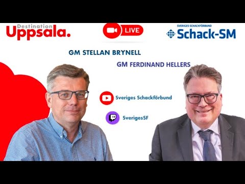 Schack-SM 2025 Uppsala  SM Sarspelet I Kommentator GM Stellan Brynell & GM Ferdinand Hellers