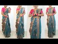Atpoure Saree Draping For Durga Puja 2022 Durga Puja Atpoure Saree Style