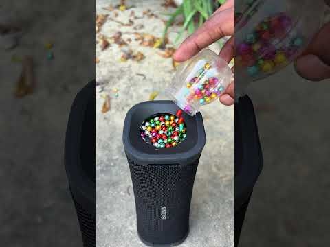 Sony speaker and shinny balls