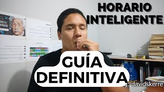 El HORARIO MÁS EFECTIVO para tu PREPARACIÓN PREUNIVERSITARIA - CÓMO CREAR UN HORARIO
