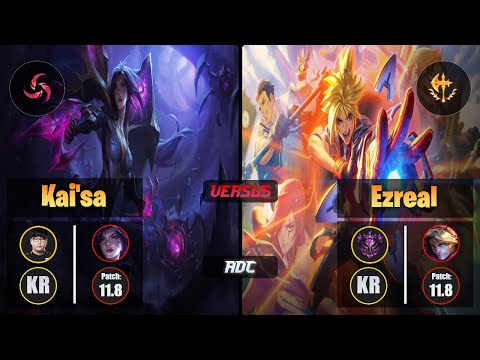 Lava KAI'SA (ADC) [Hail of Blades] VS EZREAL - Master KR Patch 11.8