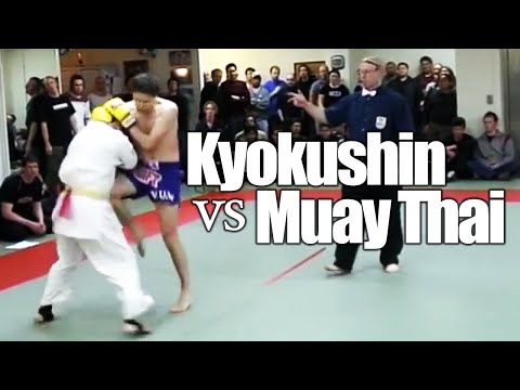 Karate Kyokushin vs Kickboxing Muay Thai
