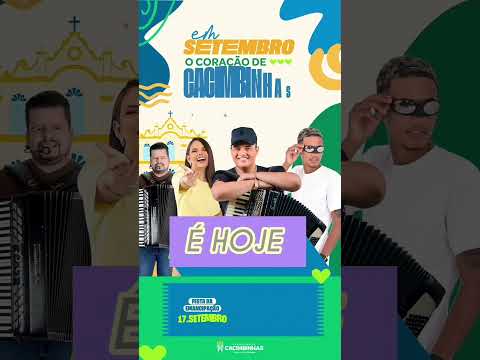 Cacimbinhas hoje terá Tarcísio do Acordeon, Juliano Barros, Samya Maia e Heitor Santos