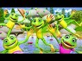Five Little Speckled Frogs | Kindergarten Nursery Rhymes for Kids | Cartoon Song by Little Treehouse