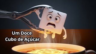 🥺 A História de Torrão: O Cubo de Açúcar que Tinha Medo de se Dissolver