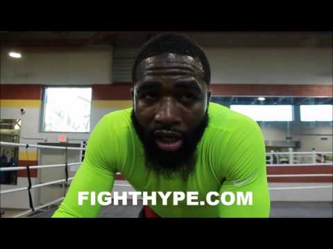 ADRIEN BRONER "OVERKILL" TRAINING FOR ASHLEY THEOPHANE; SHOWS POWER AS HE RIPS UPPERCUTS & HOOKS
