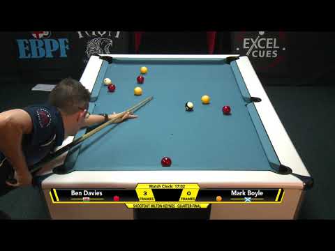 Ben Davies vs Mark Boyle | Quarter Finals | Milton Keynes | Taom Pool Shootout