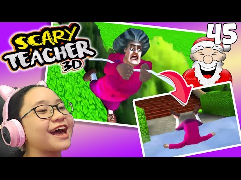 Scary Teacher 3D New Levels Christmas Update 2021 - Part 45 - You Sleigh Me!!!