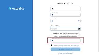 Signing up for Voiceitt Tutorial