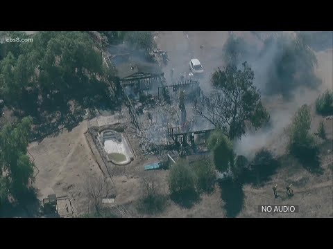 Fire guts home north of Sycuan Casino