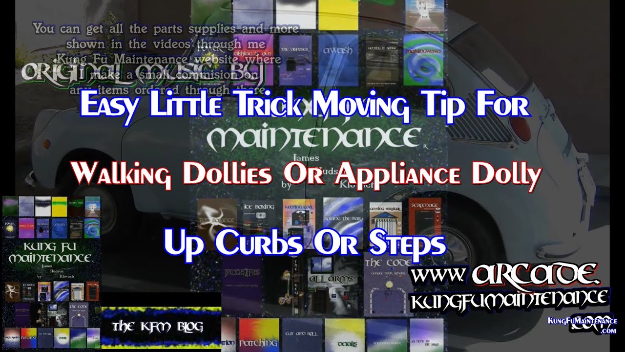 Easy Little Trick Moving Tip For Walking Dollies Or Appliance Dolly Up Curbs Or Steps