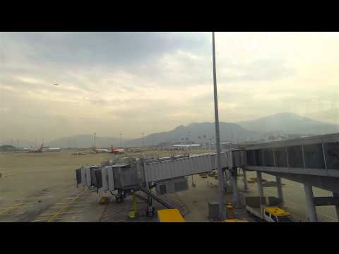 Hong Kong airport timelapse