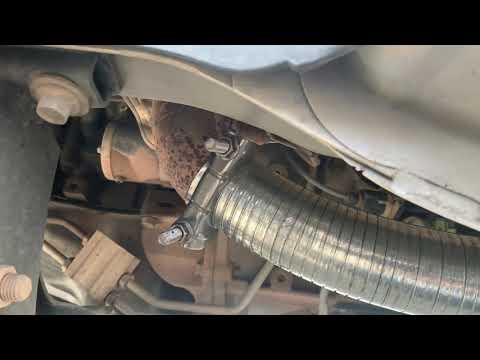 Dodge Nitro (Catalytic stolen) repair with flex pipe & metal repair putty